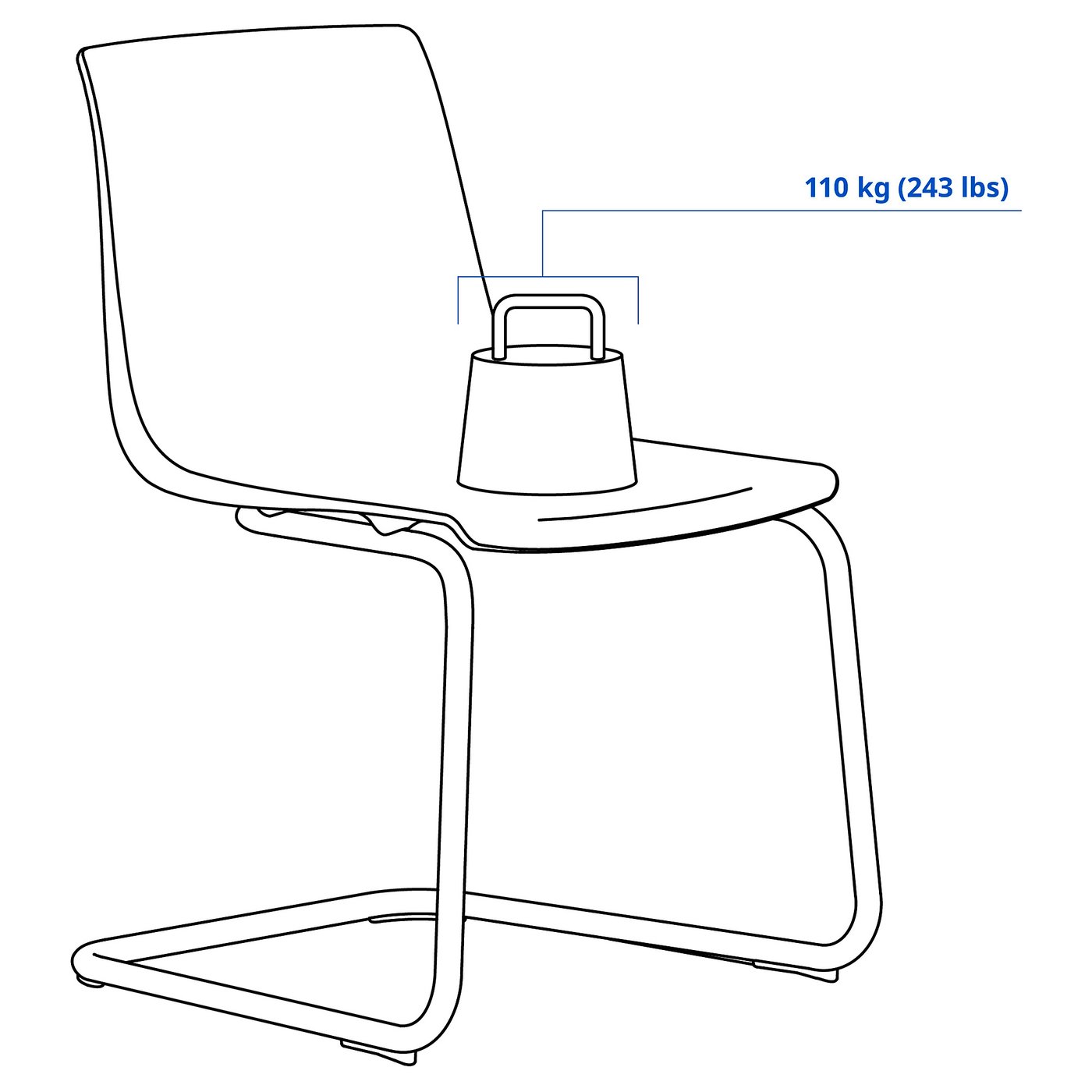 TOBIAS chair, transparent/chrome plated - IKEA CA