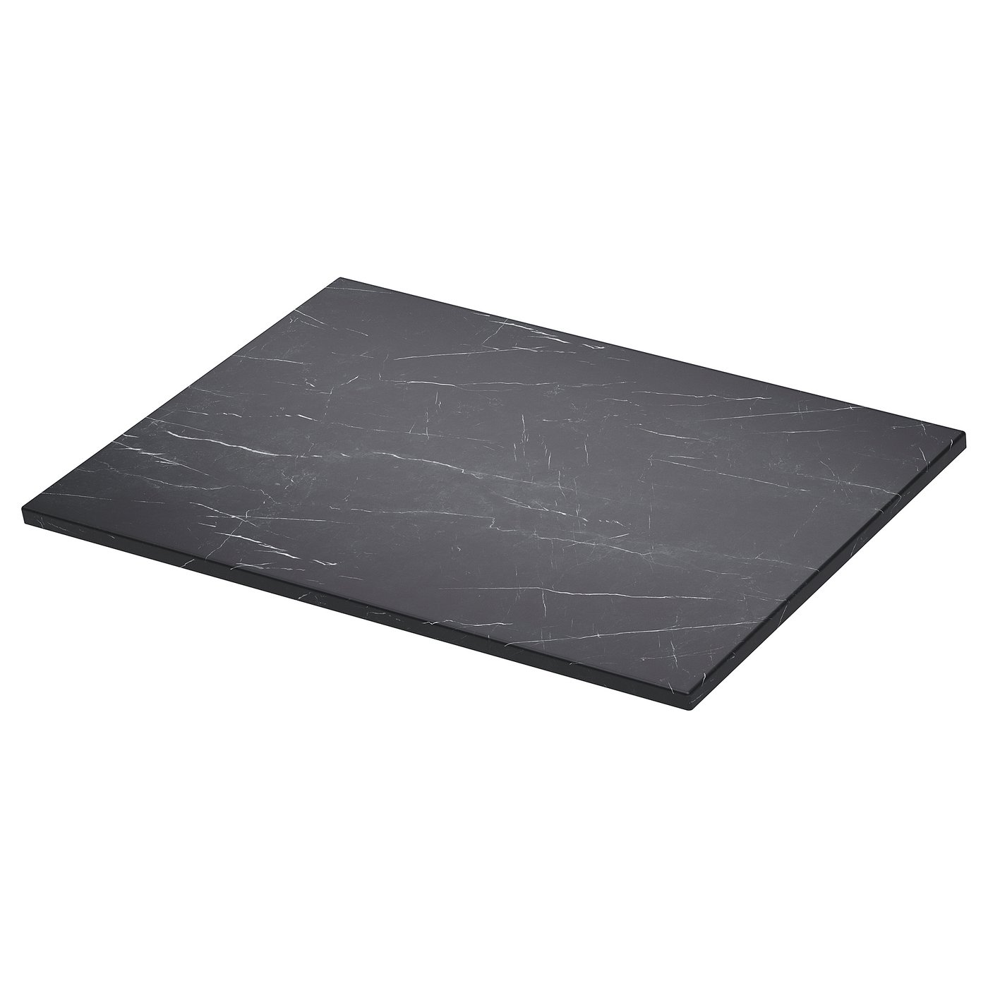 TOLKEN countertop, black marble effect/foliated board, 78.7x54.6