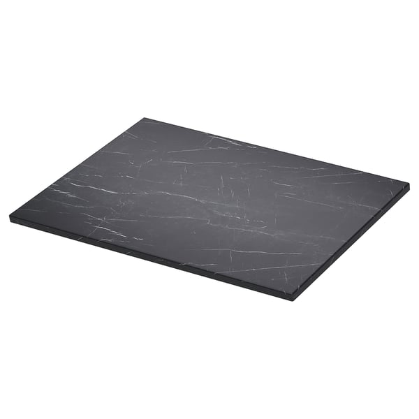 TOLKEN Countertop, black marble effect/foliated board, 31x21 1/2 "