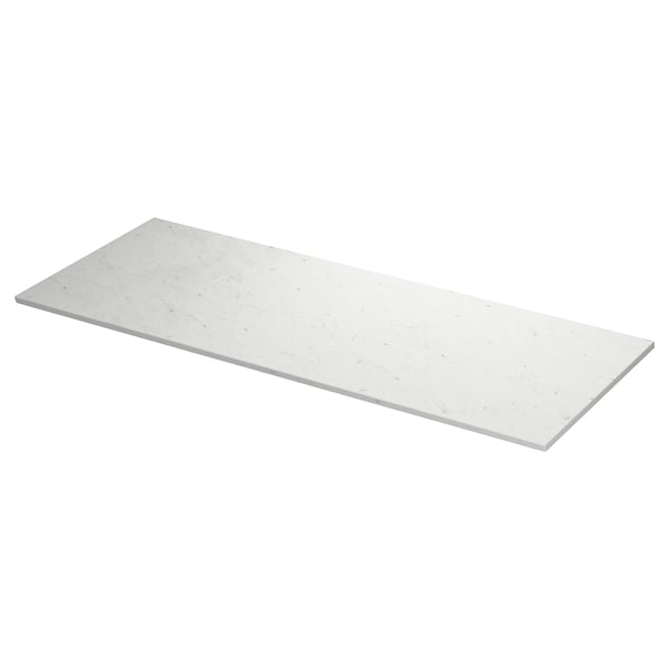 TOLKEN Countertop, white marble effect/foliated board, 67x21 1/2 "