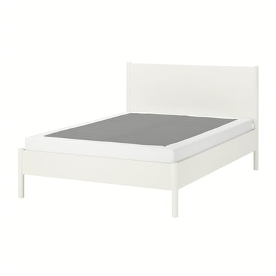 TONSTAD Bed frame, off-white/Lyngör white, Full