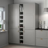 TORNVIKEN Open cabinet, gray, 9x14 5/8x40 "