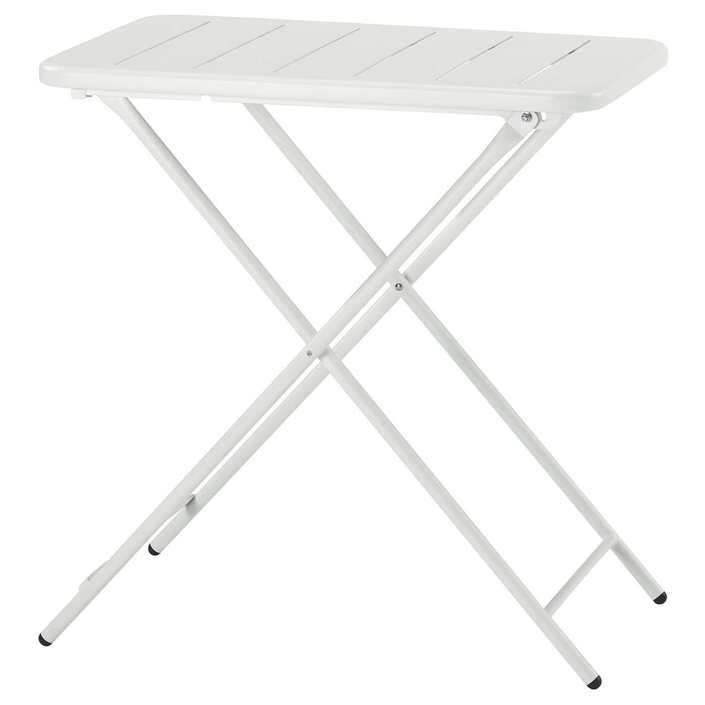 TORPARÖ table, outdoor, white/foldable, 70x42 cm (271/2x161/2