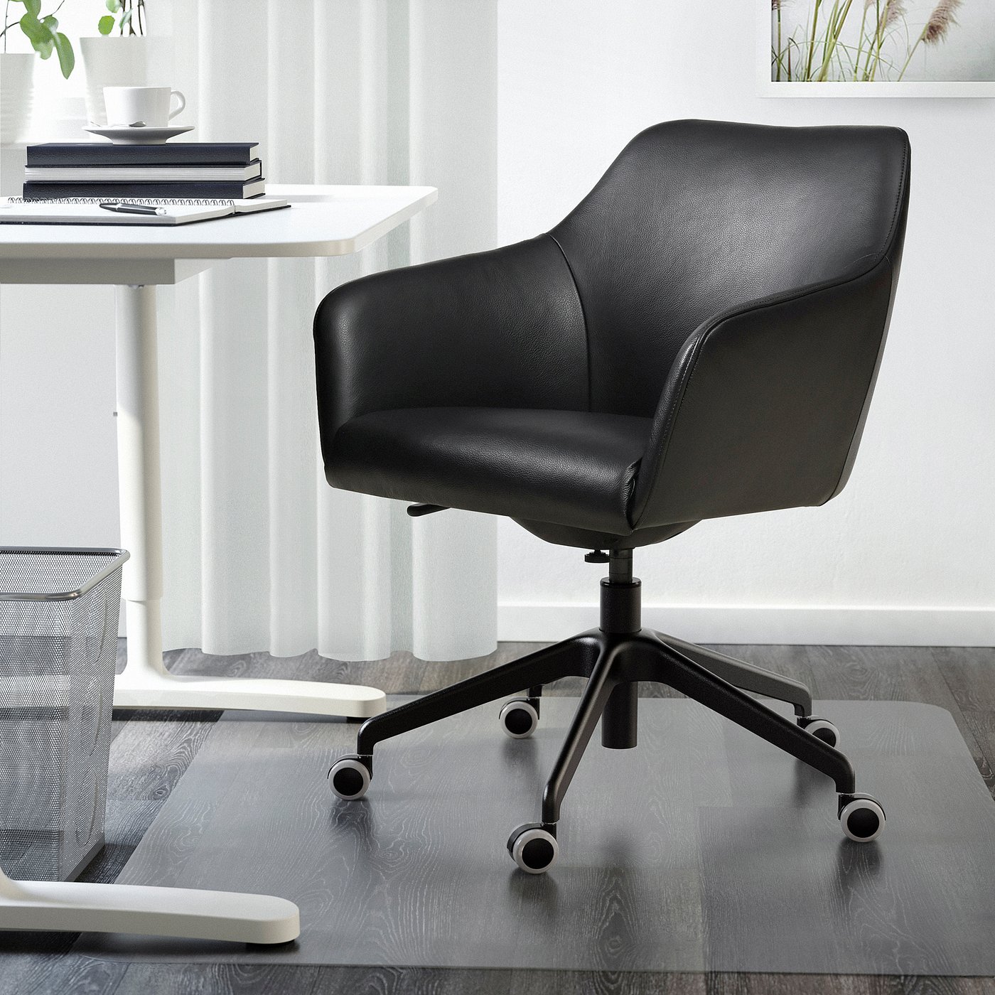 TOSSBERG / LÅNGFJÄLL conference chair, Grann black/black - IKEA CA