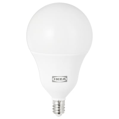 TRÅDFRI LED bulb E12 800 lumen, wireless dimmable color and white spectrum/globe opal white