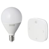TRÅDFRI / STYRBAR Starter kit, smart wireless dimmable/white spectrum globe, P45 E12