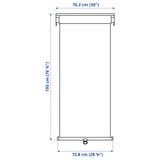 TRETUR Blackout roller blind, light gray, 30x76 ¾ "