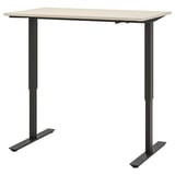 TROTTEN Desk sit/stand, beige/anthracite, 47 1/4x27 1/2 "
