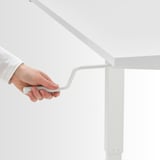 TROTTEN Desk sit/stand, white, 47 1/4x27 1/2 "