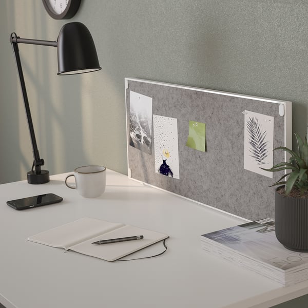 TROTTEN Noticeboard, white, 30x13 "