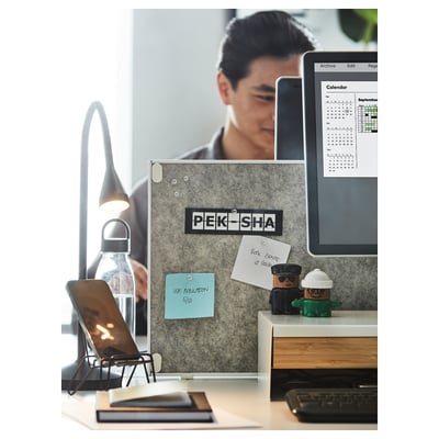 TROTTEN Noticeboard, white, 30x13 "