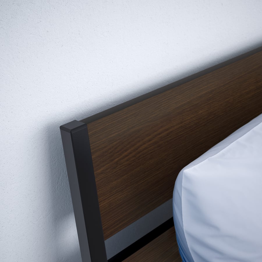 TRYSIL Bed frame dark brown/black IKEA