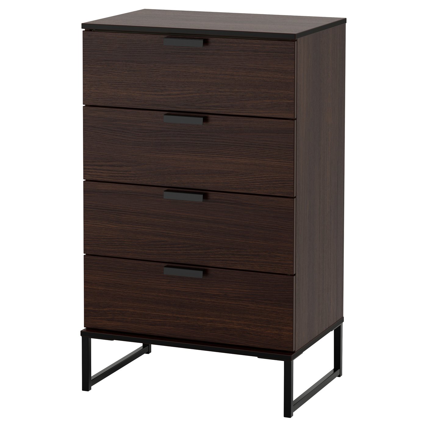 Trysil 4 Drawer Chest Dark Brown Ikea