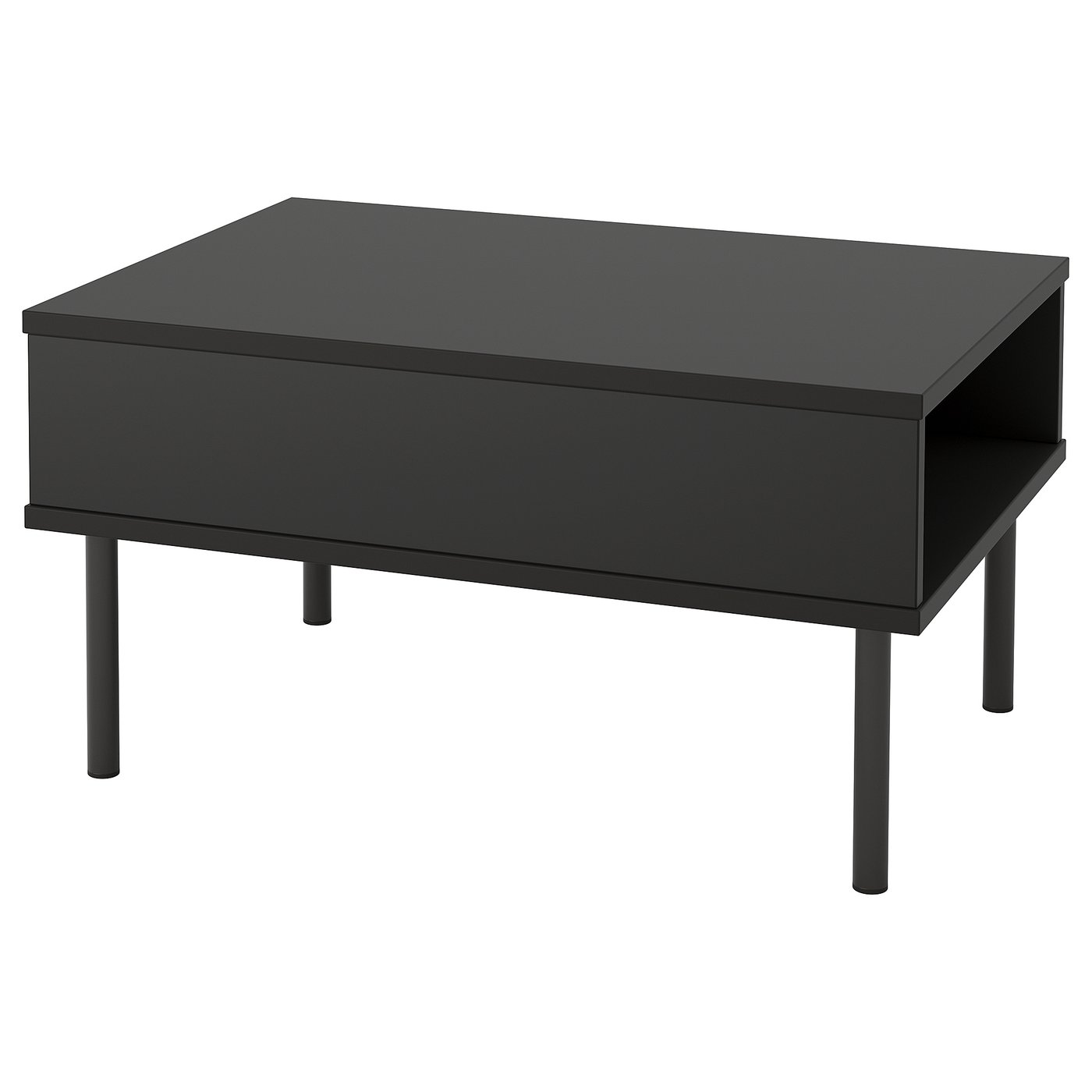 TUNSTA side table, anthracite, 70x50 cm (271/2x195/8