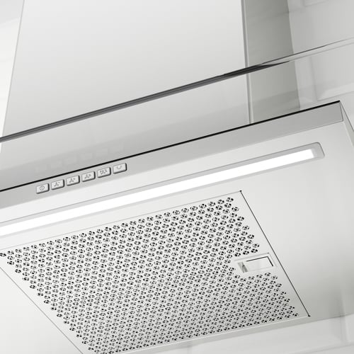 UNDANTAG wall mounted range hood, Stainless steel/glass IKEA CA
