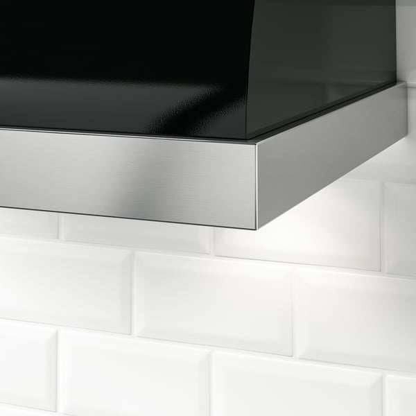 UNGDOMLIG Wall mounted range hood, black