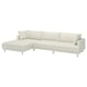 UPPÅKRA 4,5-seat modular sofa, with chaise, left/Axvall off-white