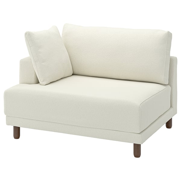 UPPÅKRA Chair and a half, with armrest left/Axvall off-white