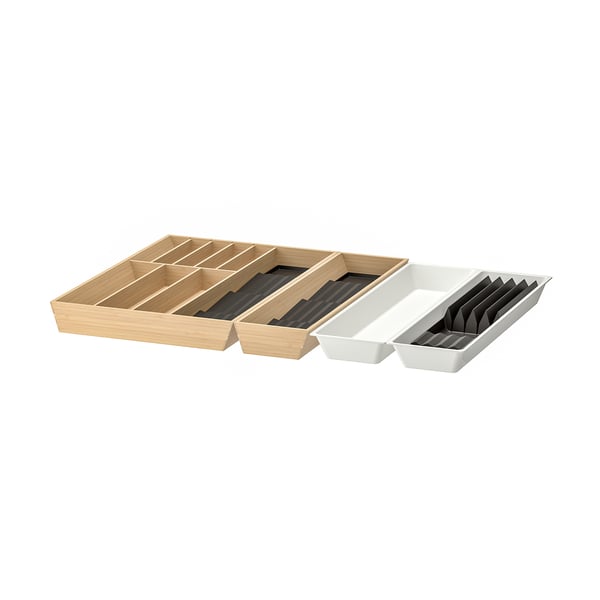 UPPDATERA Cutl tr/tr w kni rck/trs w spc rcks, anthracite/light bamboo, 32x19 1/2 "