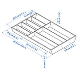UPPDATERA Flatware tray, light bamboo, 12x19 ½ "