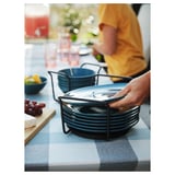 UPPDATERA Plate holder, anthracite, 7 3/8-12 1/4 "