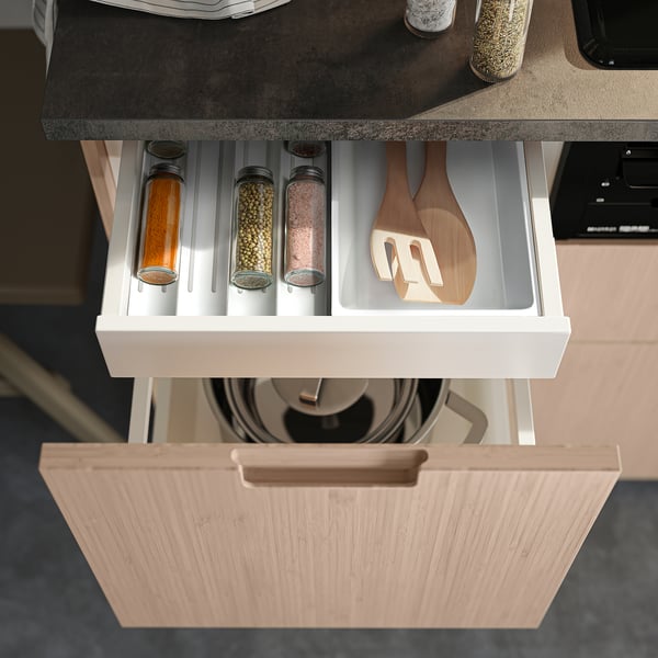 UPPDATERA Spice rack, white, 4x20 "