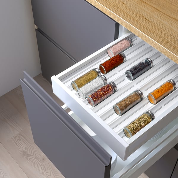 UPPDATERA Spice rack, white, 4x20 "