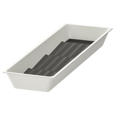 UPPDATERA Tray with spice rack, white/anthracite, 6x19 1/2 "