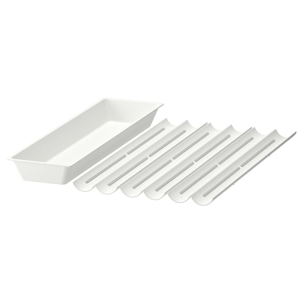 UPPDATERA Utensil tray/spice rack, white, 18x19 ½ "