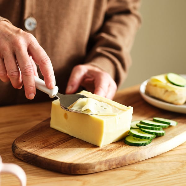 UPPFYLLD Cheese slicer, stainless steel off-white, 8 "