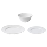 UPPLAGA 18-piece dinnerware set, white