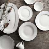 UPPLAGA 18-piece dinnerware set, white