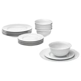 UPPLAGA 18-piece dinnerware set, white