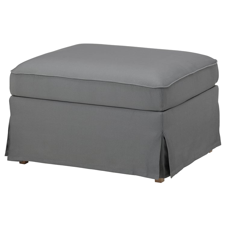 UPPLAND Cover for footstool with storage, Remmarn light gray IKEA CA