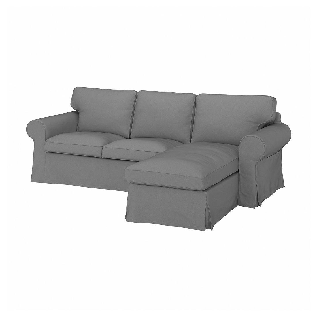 UPPLAND Cover for sofa with chaise/Hallarp gray IKEA