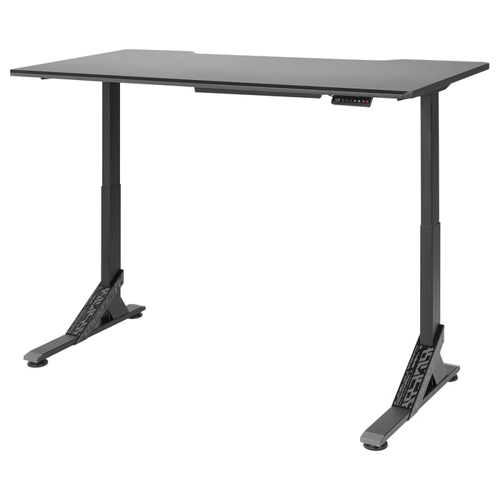 UPPSPEL gaming desk, black, 180x80 cm (707/8x311/2") IKEA CA