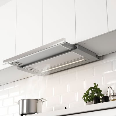 UTDRAGBAR Under cabinet range hood, Stainless steel