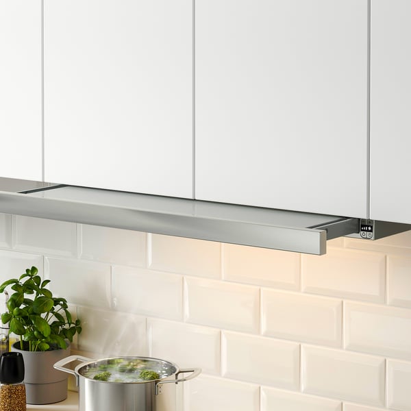 UTDRAGBAR Under cabinet range hood, Stainless steel