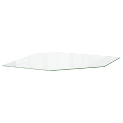 UTRUSTA Shelf for corner wall cabinet, glass, 26 "