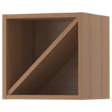 VADHOLMA Wine shelf, brown/stained ash, 15x14 3/8x15 "