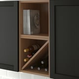 VADHOLMA Wine shelf, brown/stained ash, 15x14 3/8x15 "