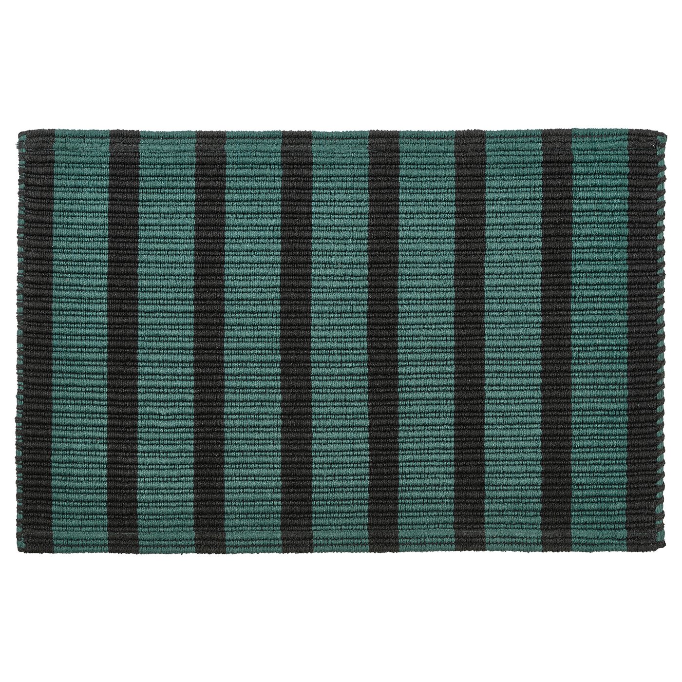 VÄGSKYLT door mat, blue-green/black, 60x90 cm (2'0
