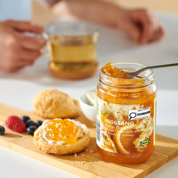 VAGGSÅNG Orange and elderflower spread, 15 oz