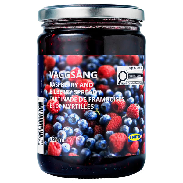 VAGGSÅNG Raspberry and bilberry spread, 15 oz