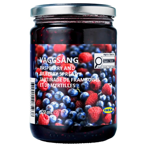VAGGSÅNG Raspberry and bilberry spread, 15 oz