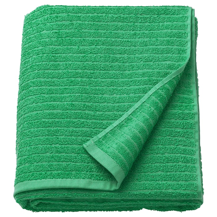VÅGSJÖN bath sheet, bright green, 100x150 cm (39x59") - IKEA CA