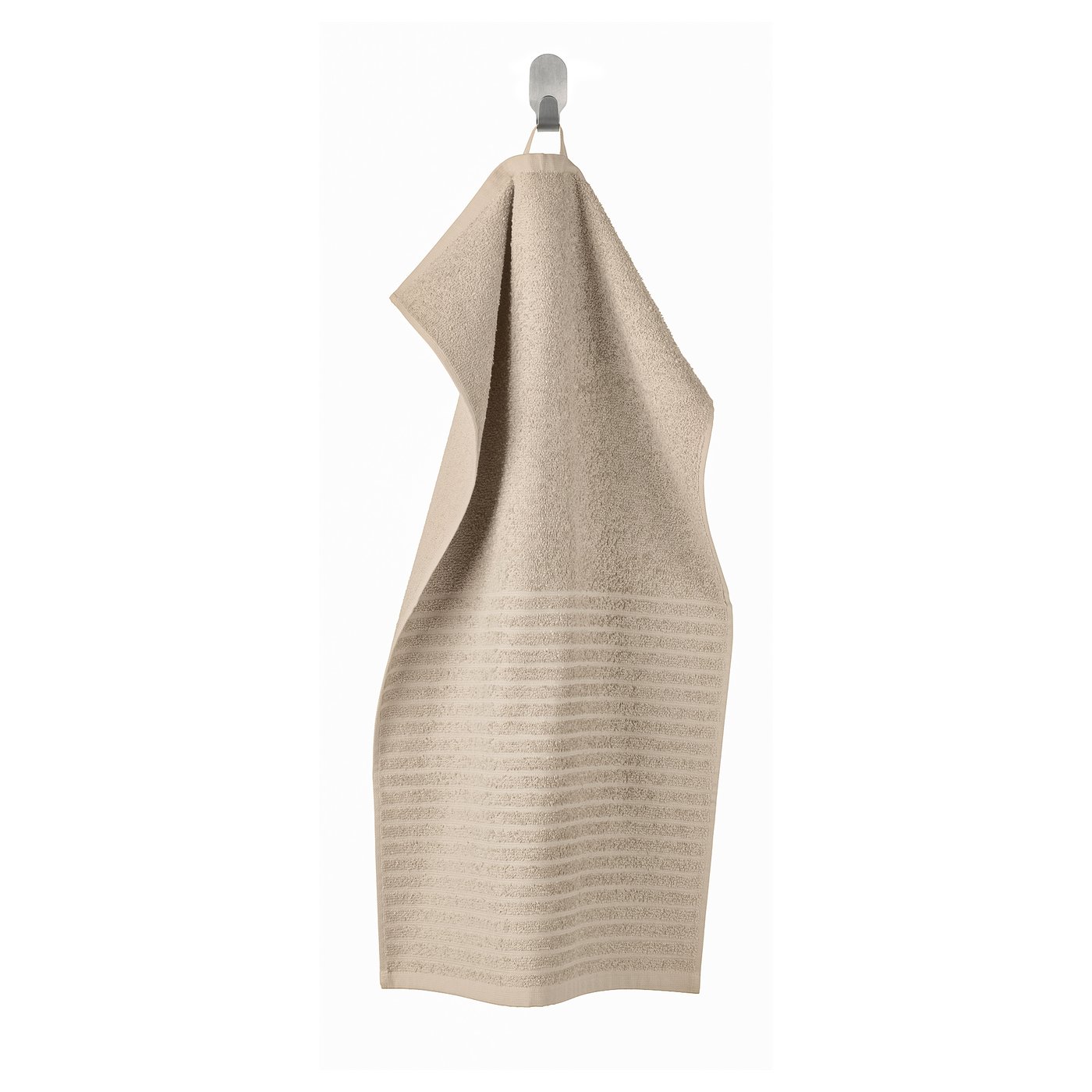 VÅGSJÖN hand towel, light beige, 40x70 cm (16x28