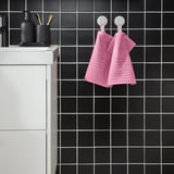 VÅGSJÖN Washcloth, pink, 12x12 "