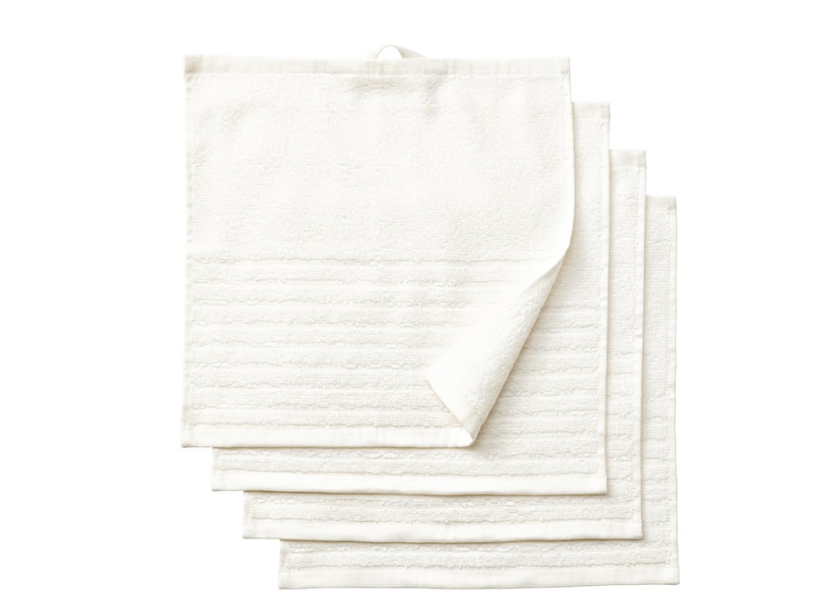 VÅGSJÖN Washcloth, white, 12x12" (30x30 cm) IKEA CA