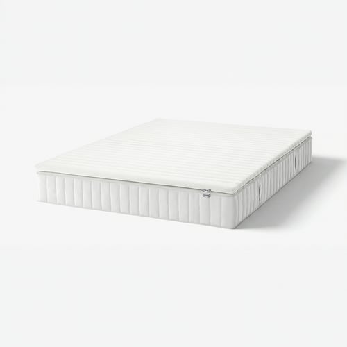 VALEVÅG Mattress and mattress pad, extra firm white/Nisseholm white, Queen